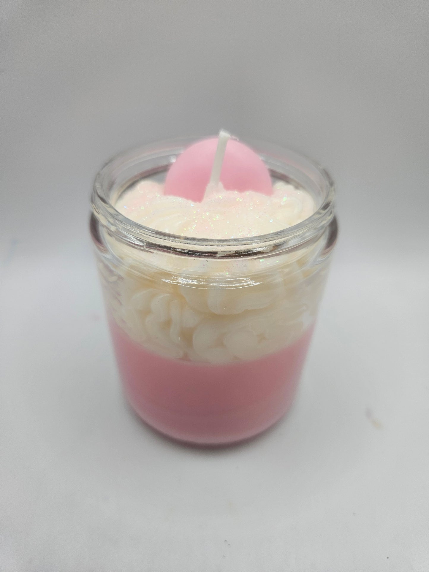 Pink Macaron soy wax candle