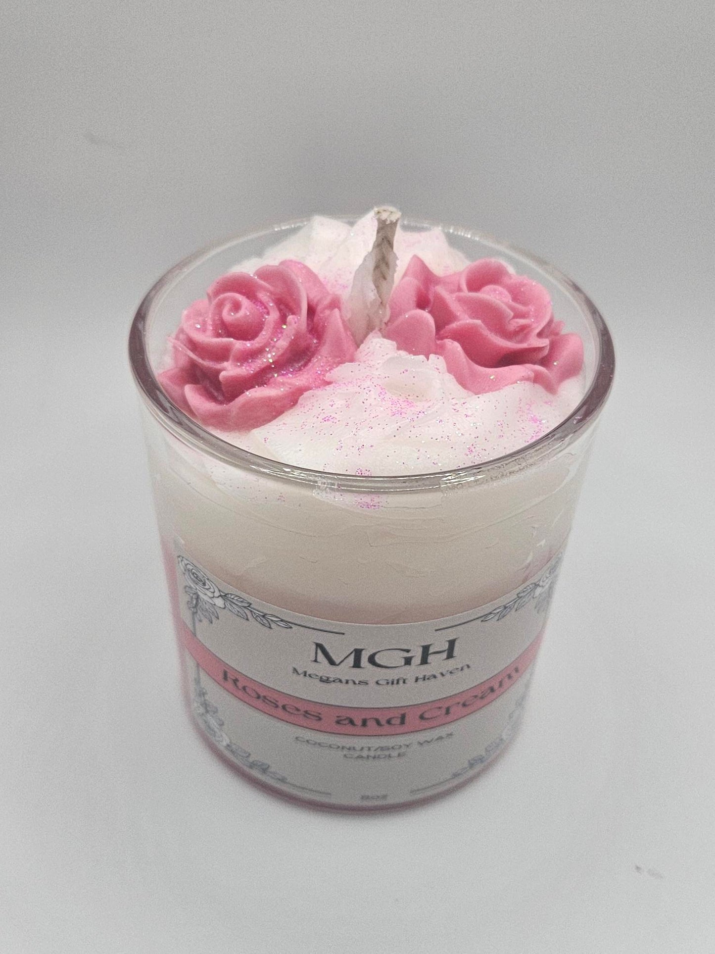 Roses and Cream Scented Candle