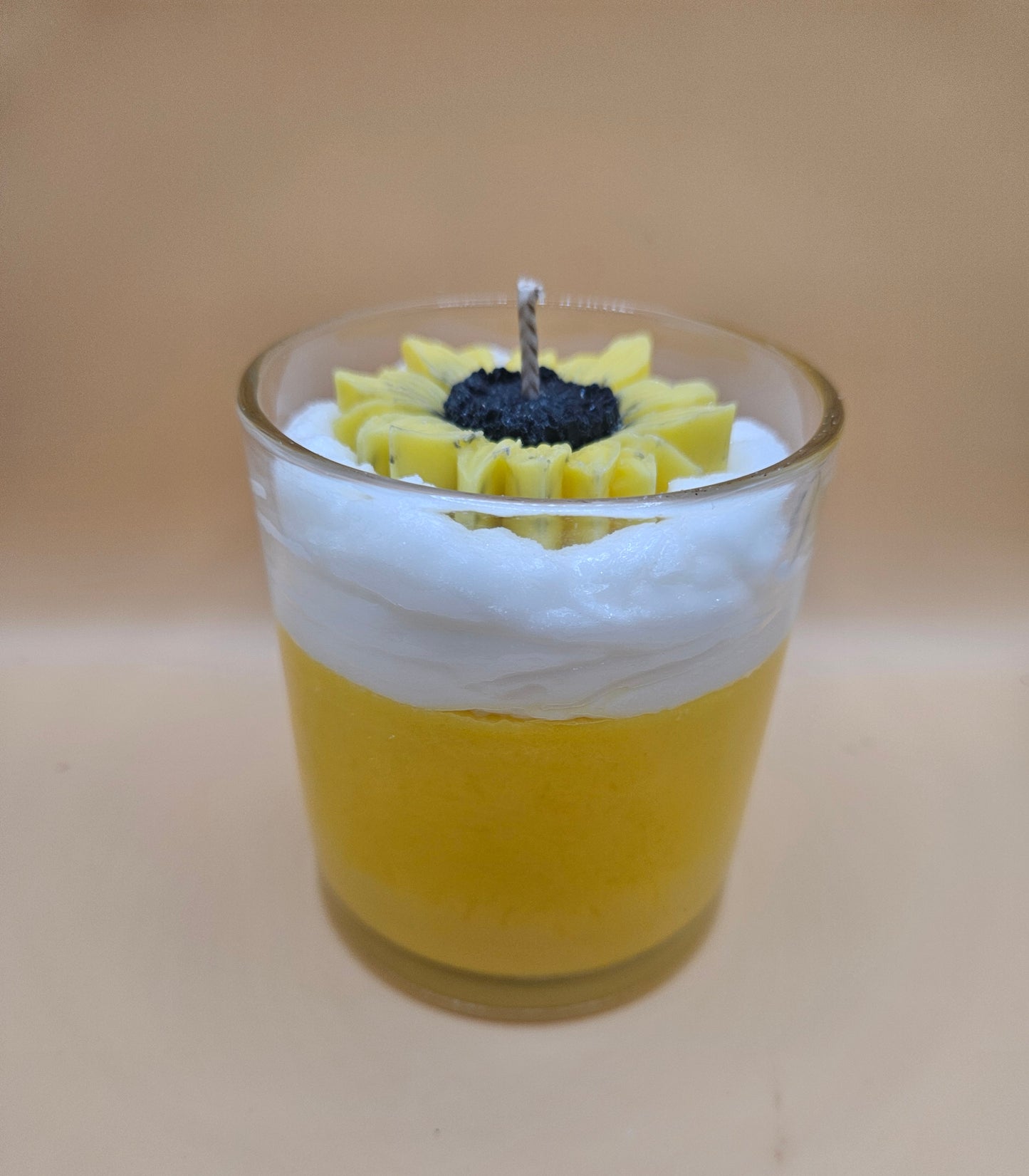 Sunflower fields scented soy wax candle