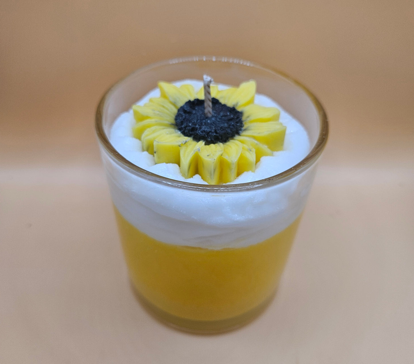 Sunflower fields scented soy wax candle