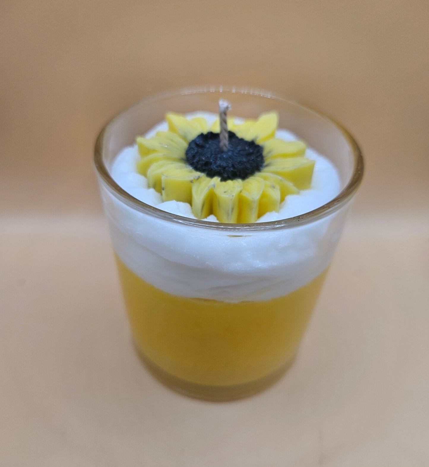 Sunflower fields scented soy wax candle