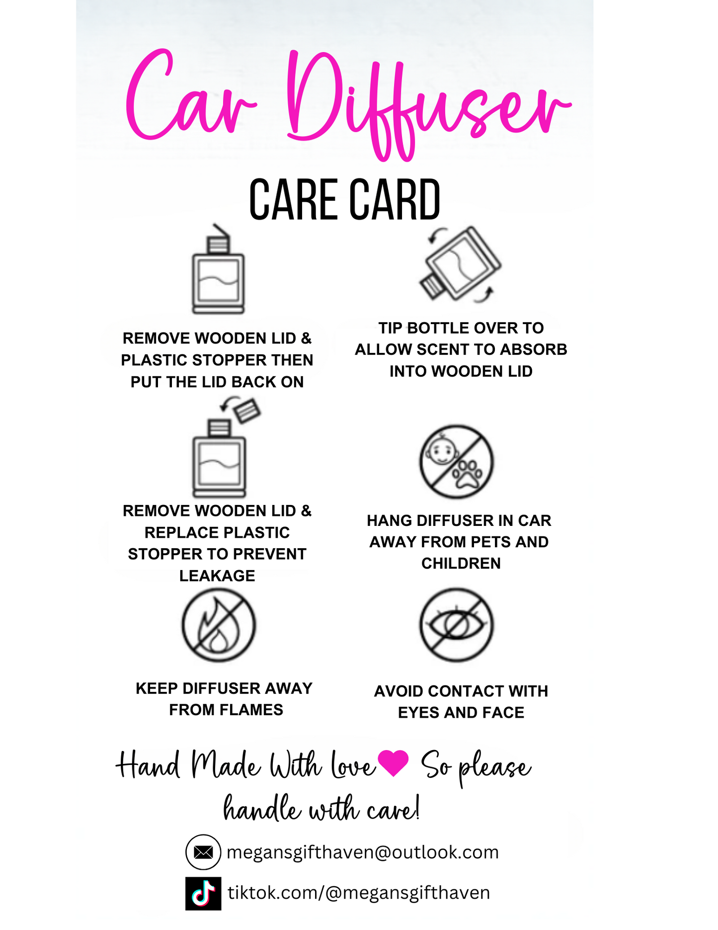 Hanging Car Diffusers