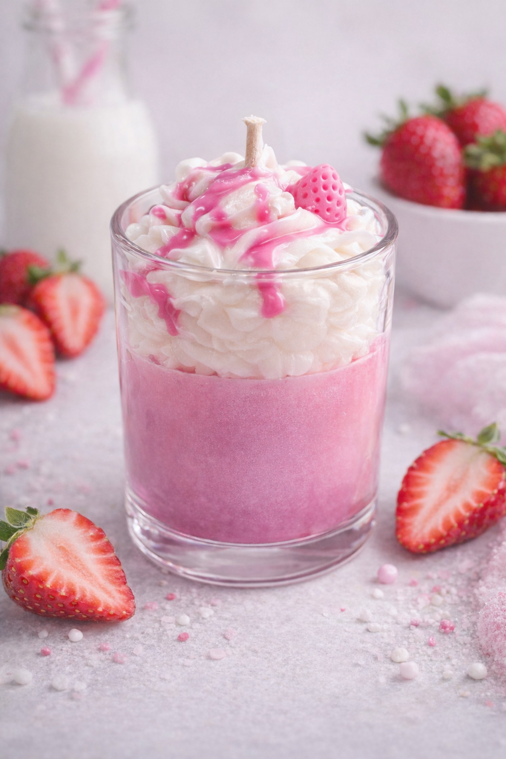 Strawberry Milkshake scented candle