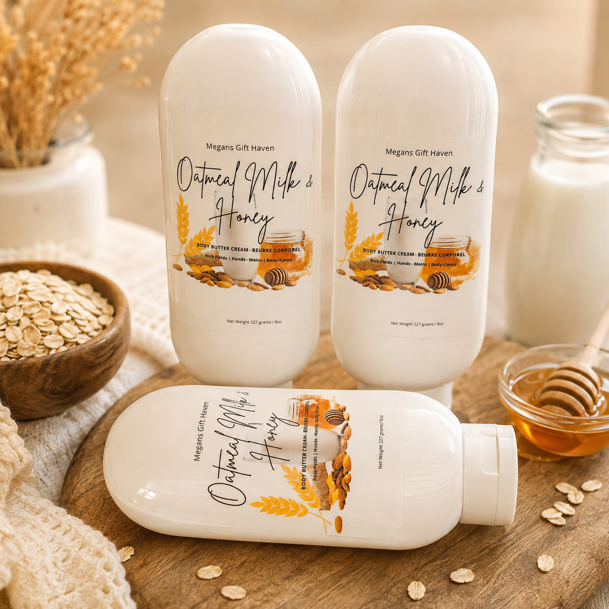 Oatmeal milk & honey body butter cream