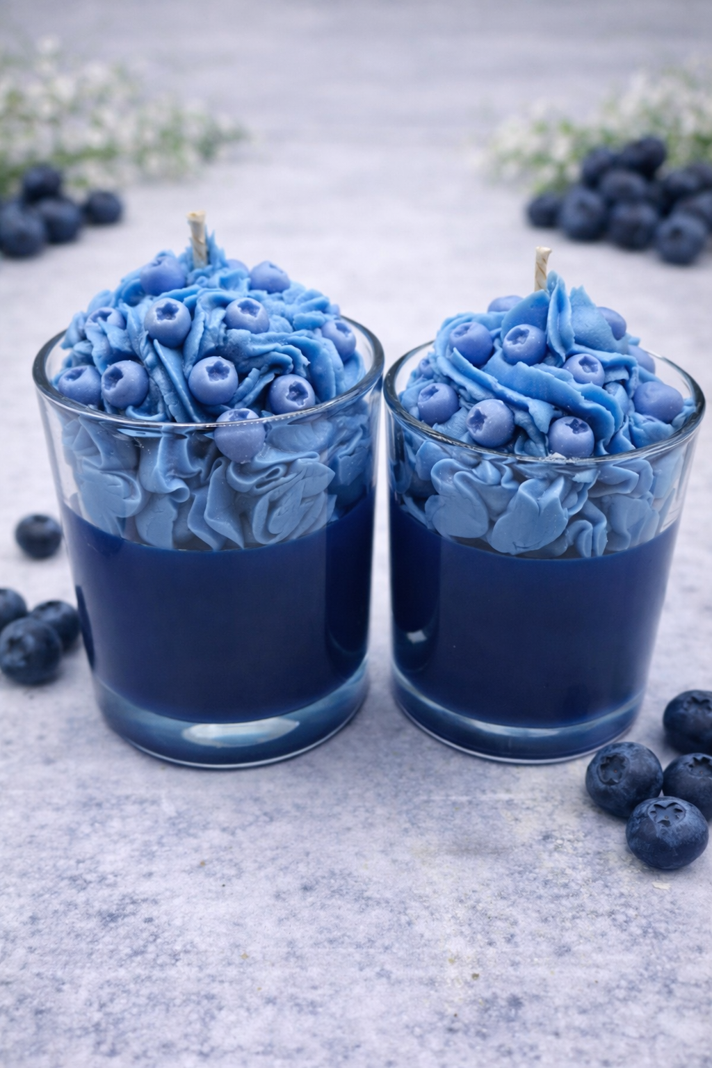 Blueberry Blast scented coconut soy wax candle
