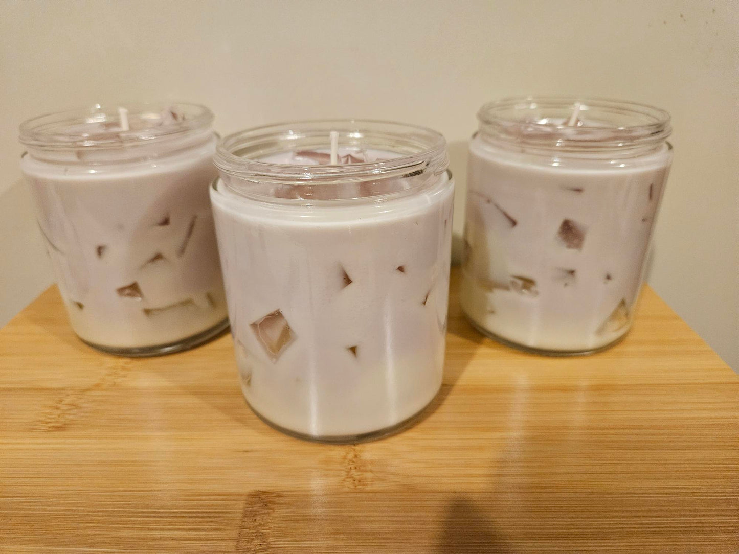 Lavendar Vanilla Iced Latte 8oz Soy Wax Candle