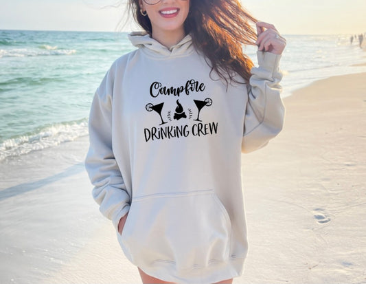 Campfire Drinking Crew Hoodie