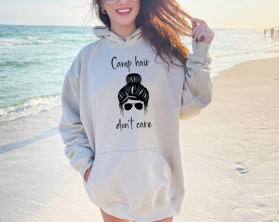 Camp Hair Don't Care Hoodie
