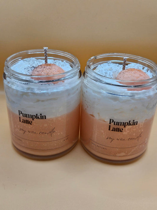 Pumpkin Latte Scented 8oz Candle