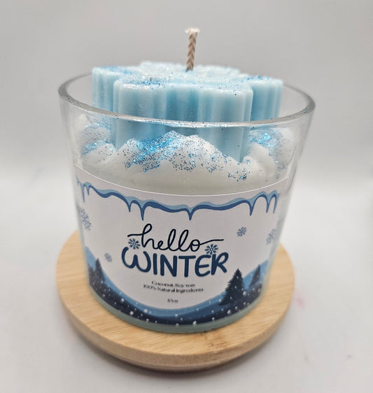 Hello Winter Candle