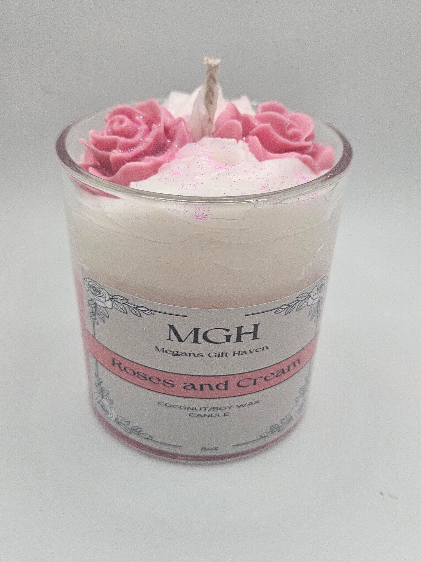 Roses and Cream Scented Candle