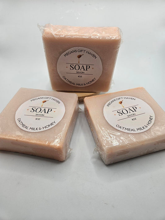 Oatmeal Milk and Honey Scented soap bar