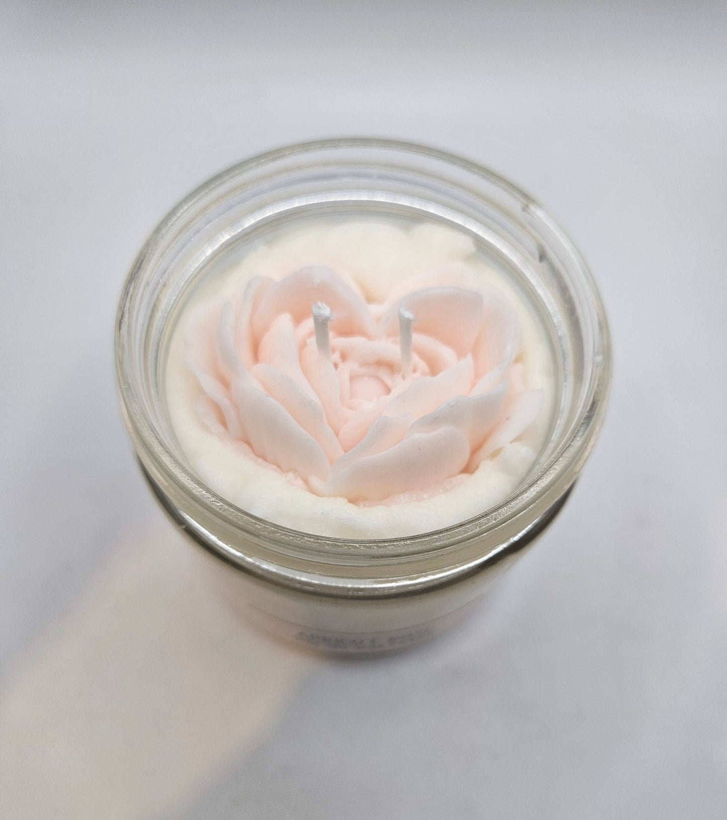 Apricot Rose Scented 12oz soy wax candle