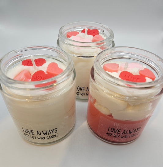 Love Always Scented Soy wax candle