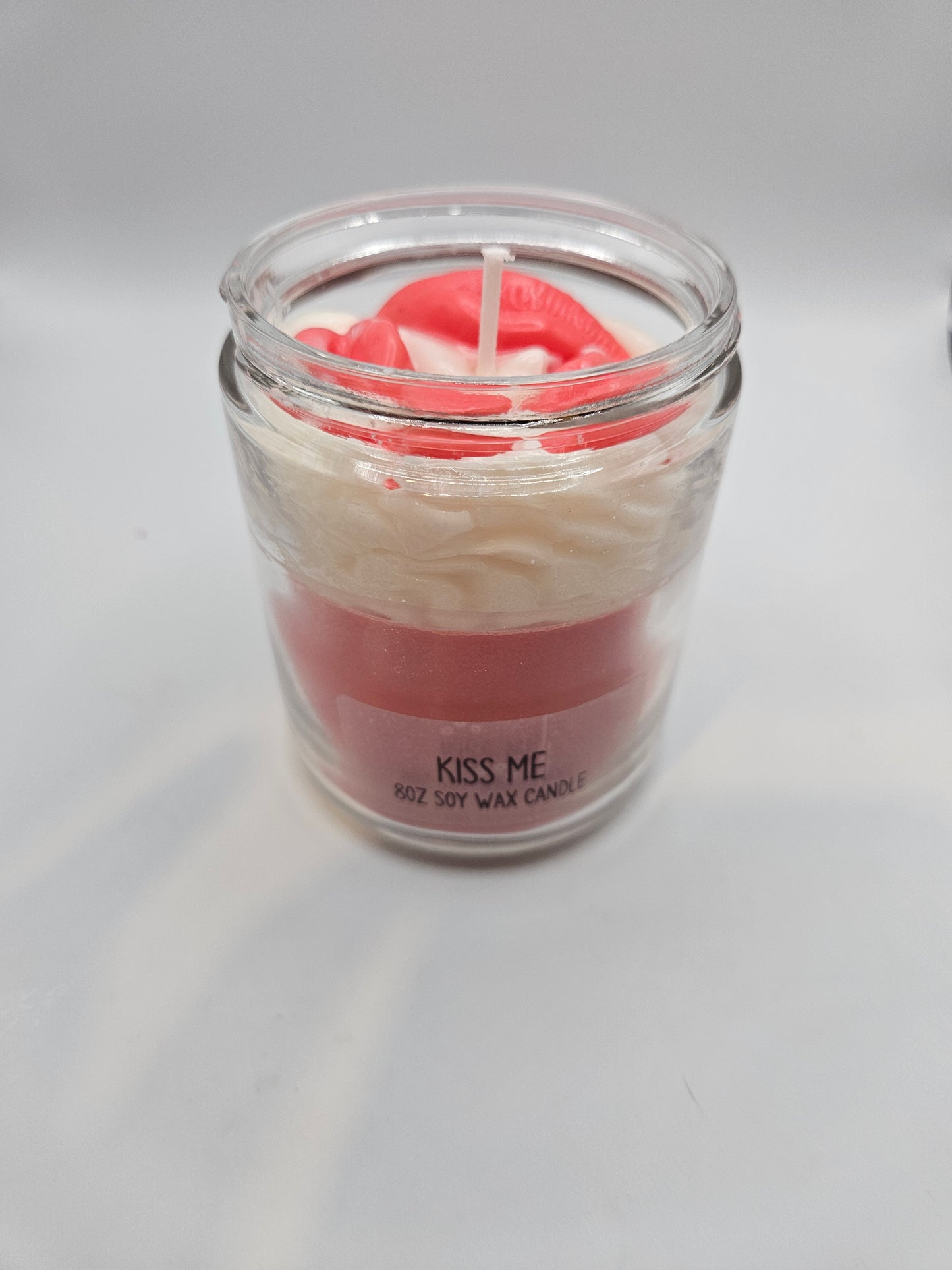 Kiss me scented soy wax candle