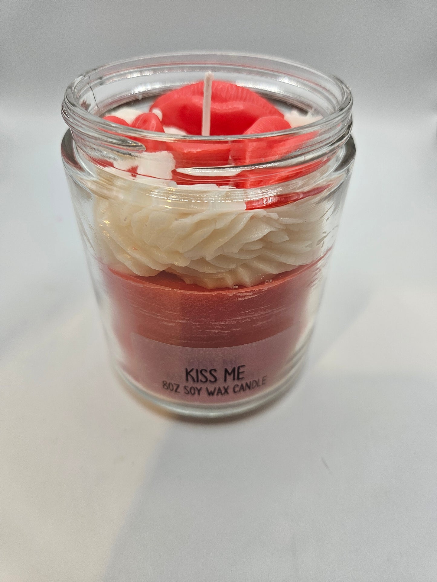 Kiss me scented soy wax candle