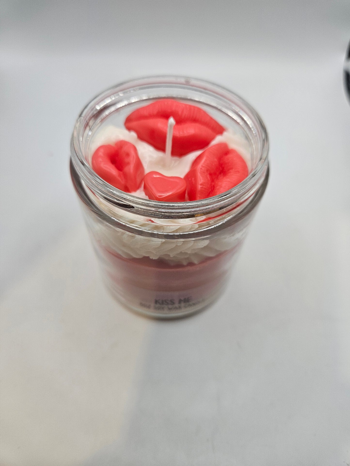 Kiss me scented soy wax candle