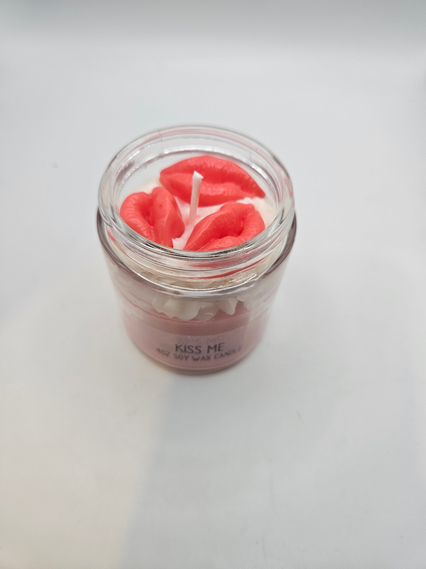 Kiss me scented soy wax candle