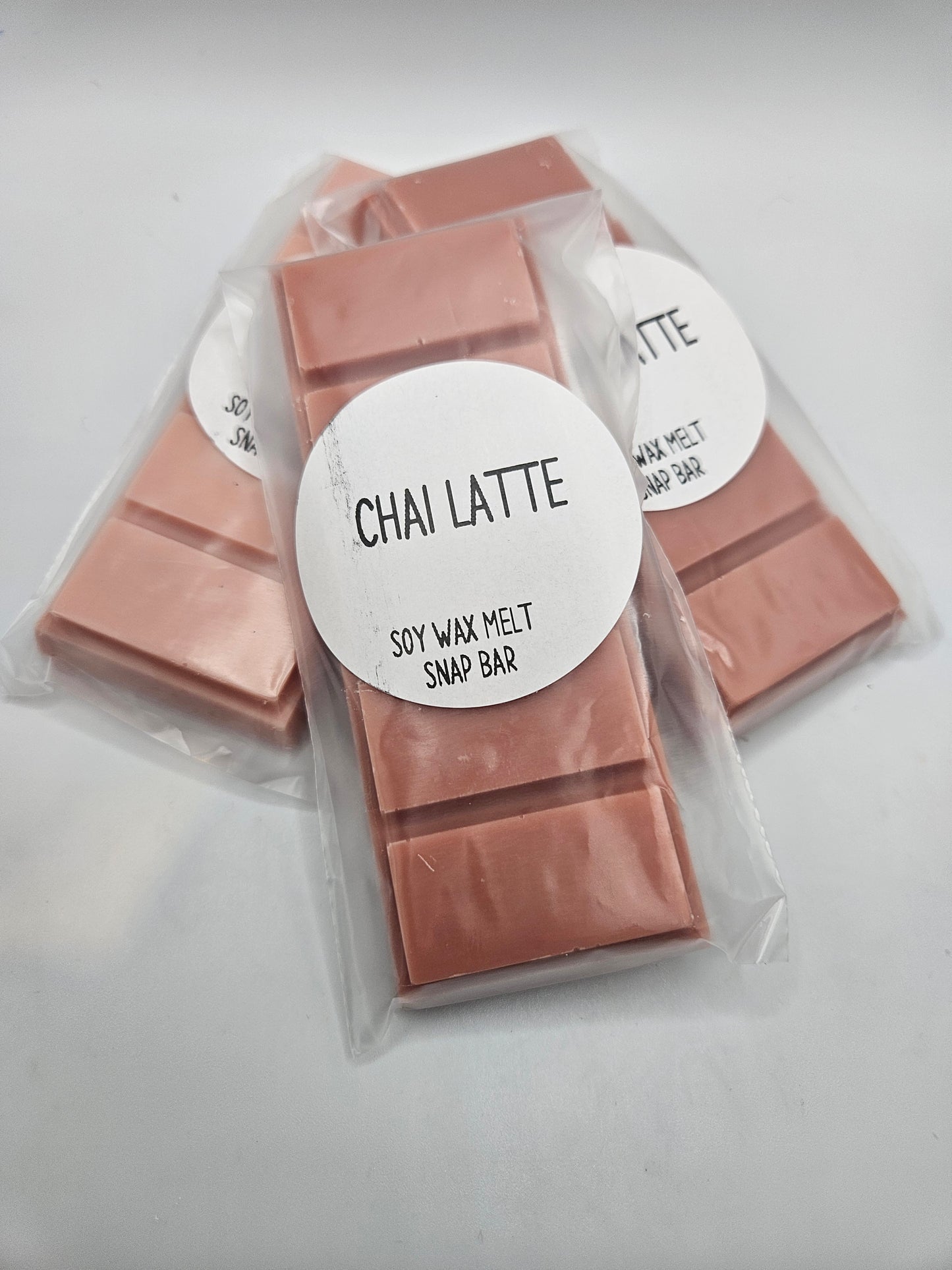 Chai latte scented soy wax melt snap bar