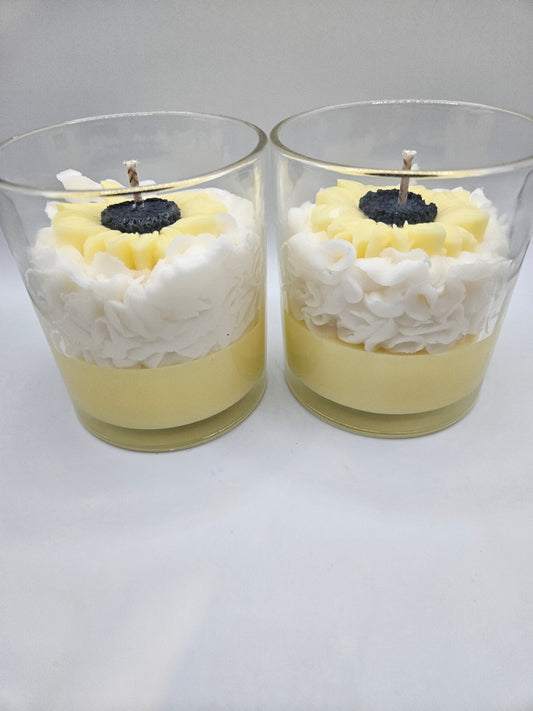 Sunflower soy wax candle
