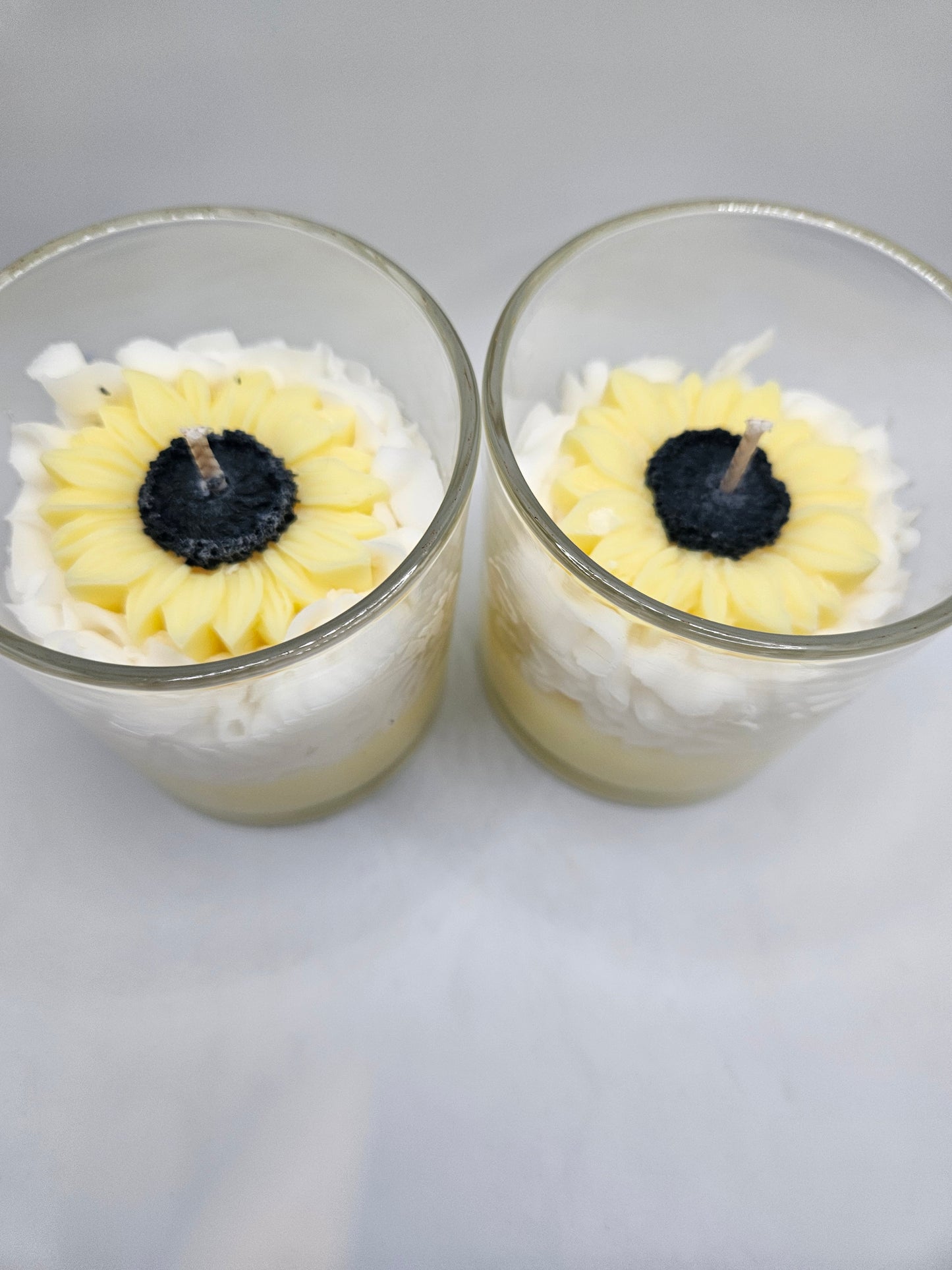 Sunflower soy wax candle