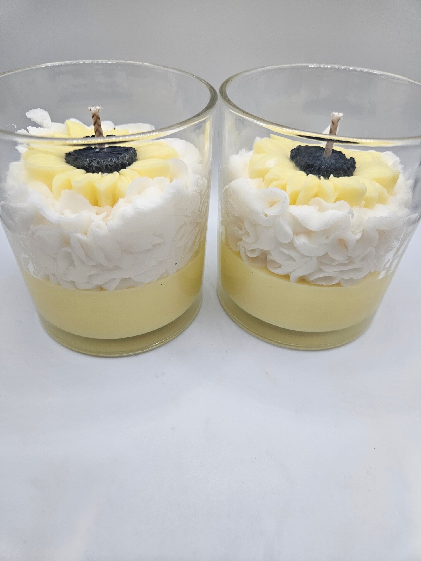 Sunflower soy wax candle