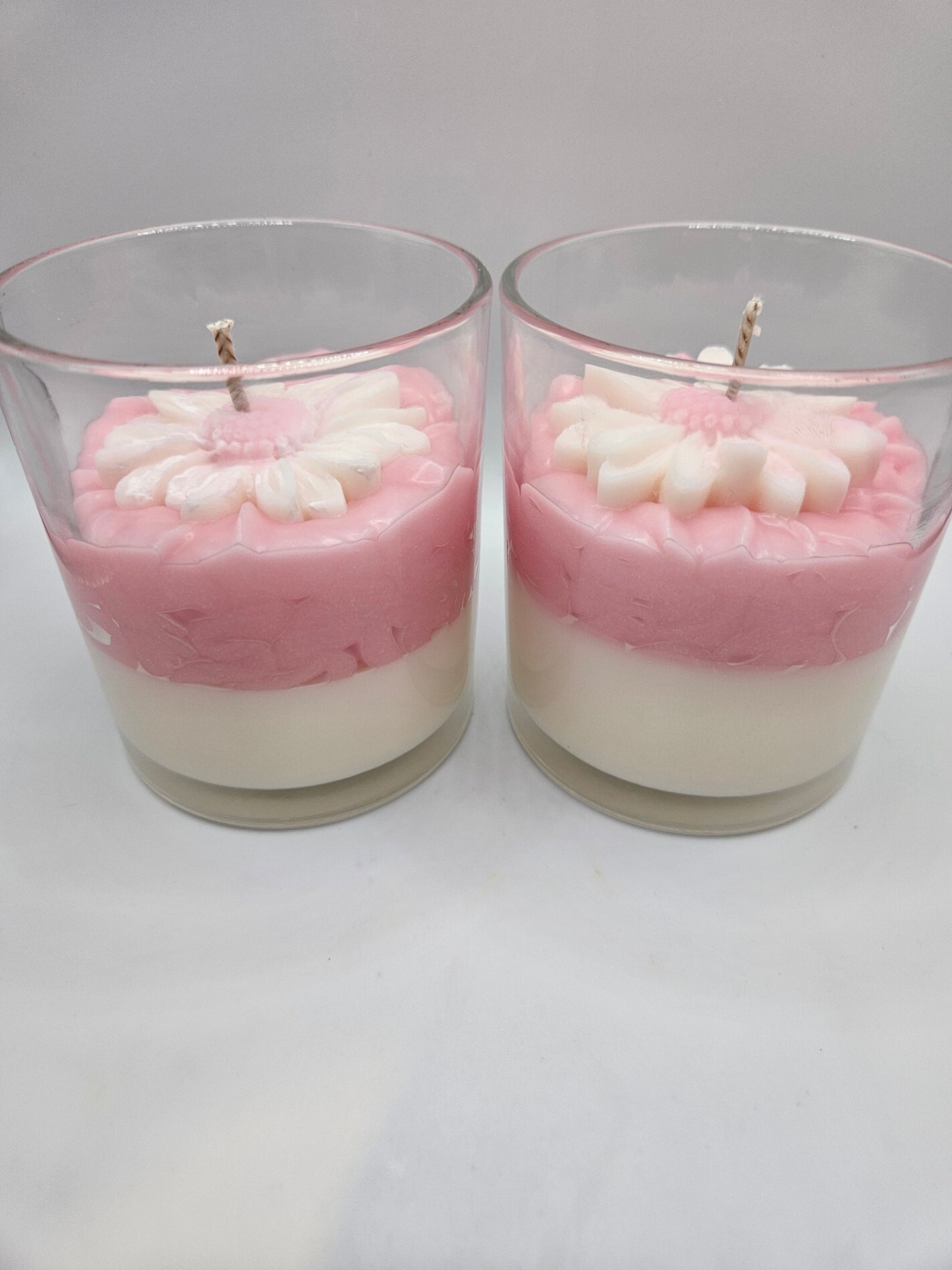 Pink Daisy Soy Wax Candle