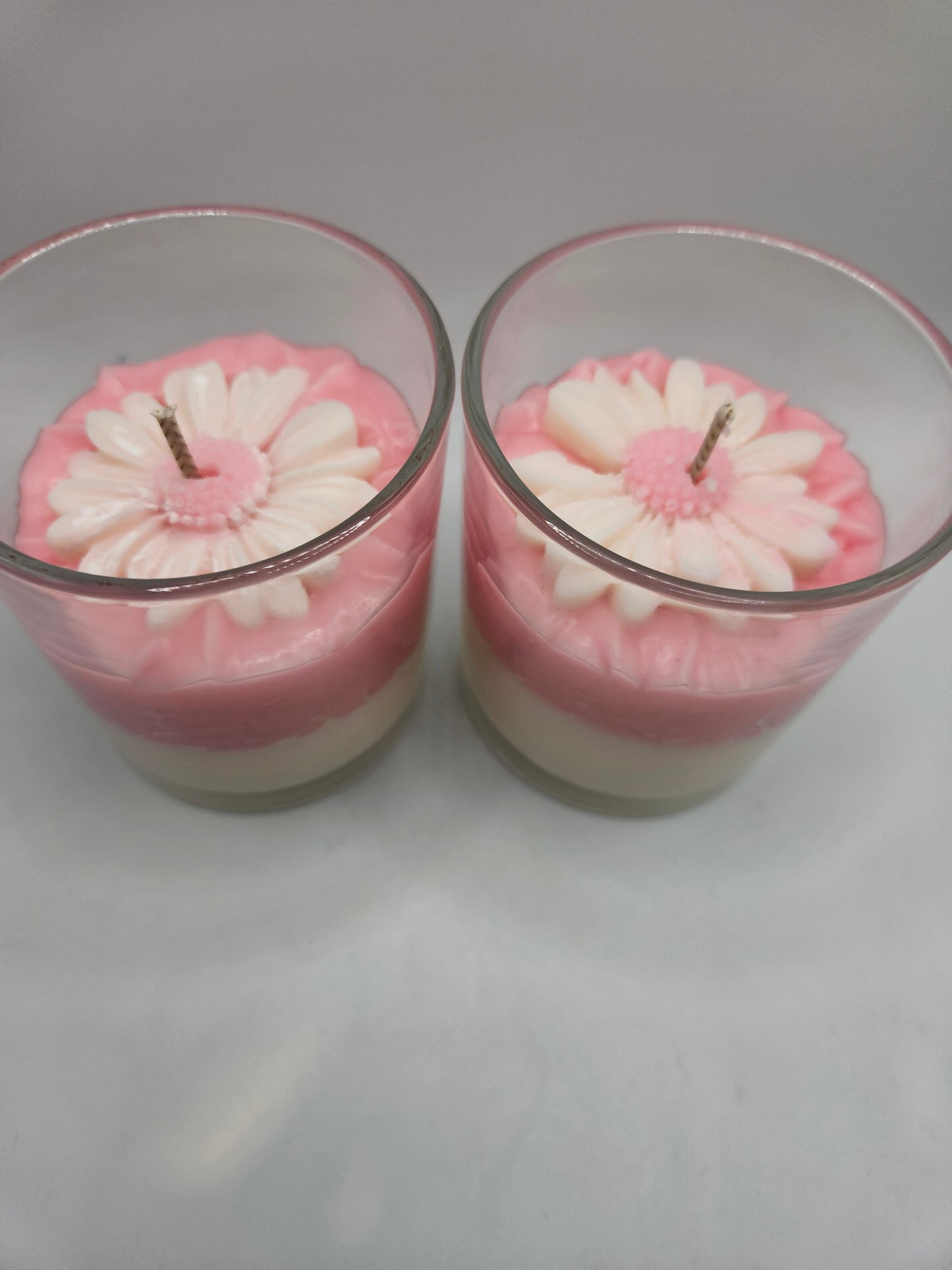 Pink Daisy Soy Wax Candle