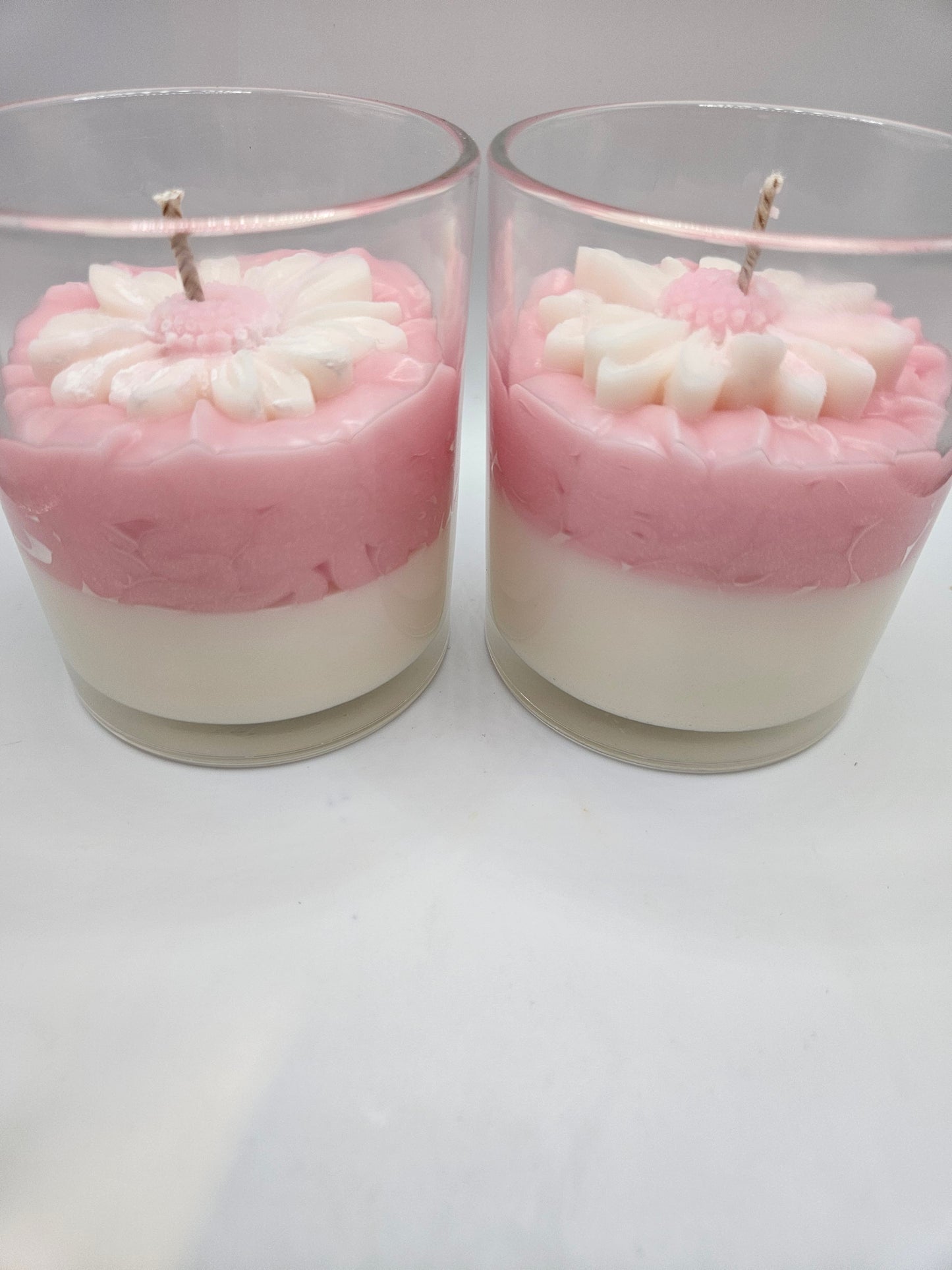 Pink Daisy Soy Wax Candle