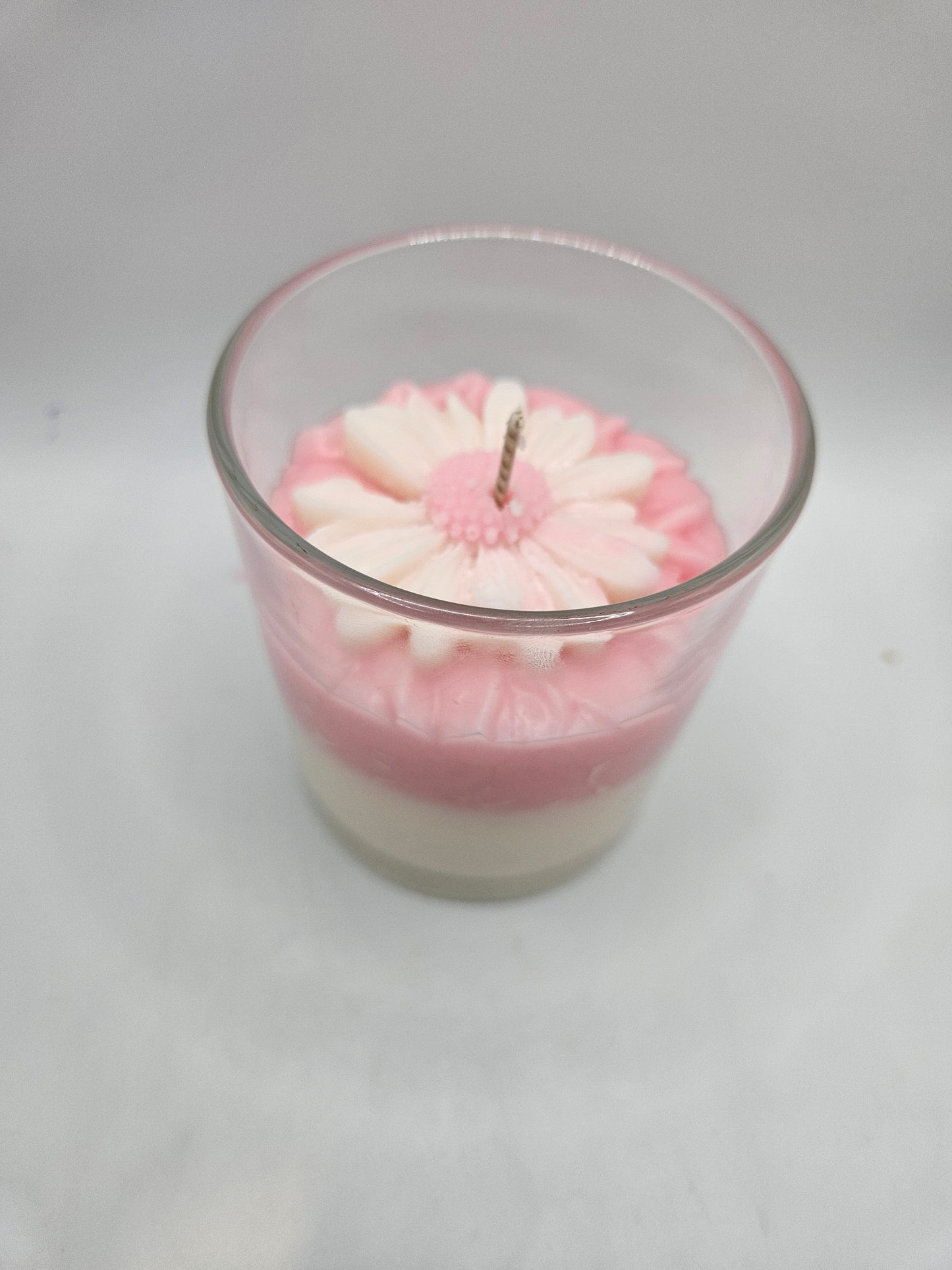 Pink Daisy Soy Wax Candle