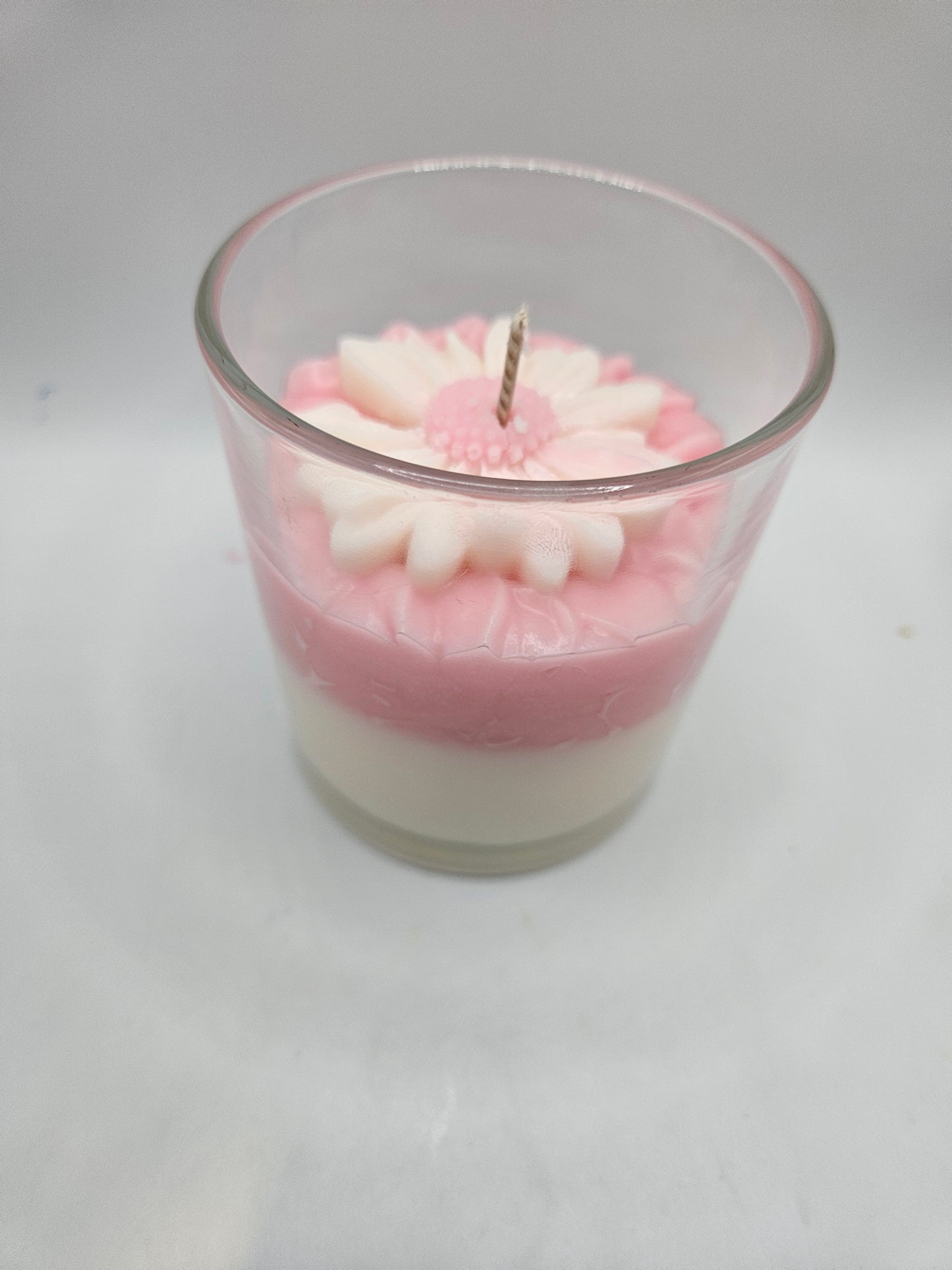 Pink Daisy Soy Wax Candle