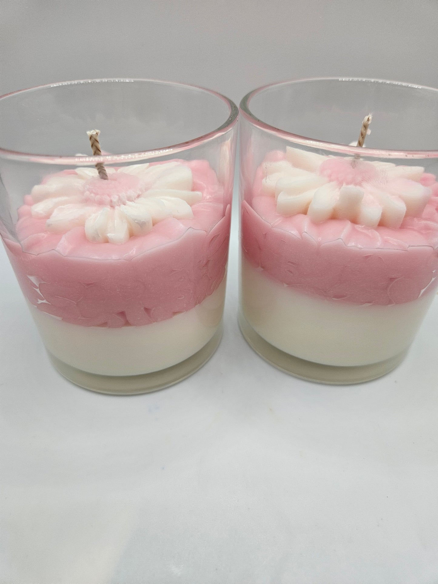 Pink Daisy Soy Wax Candle