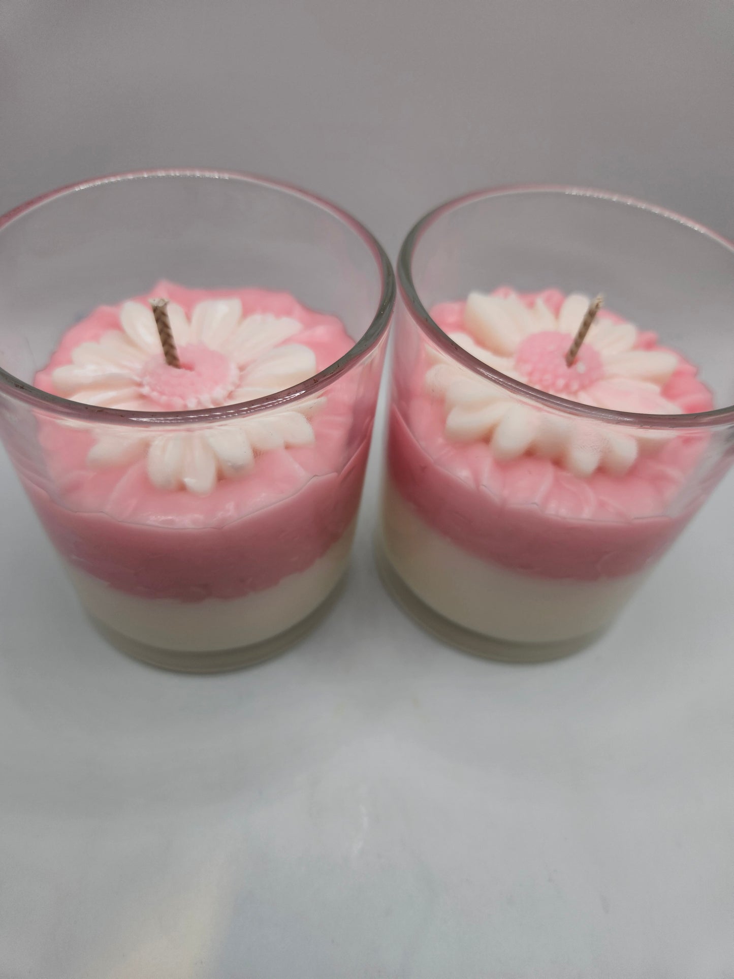 Pink Daisy Soy Wax Candle