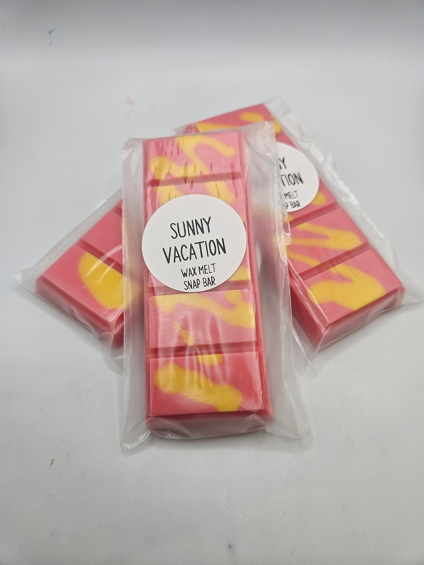 Sunny vacation scented wax melt snap bar