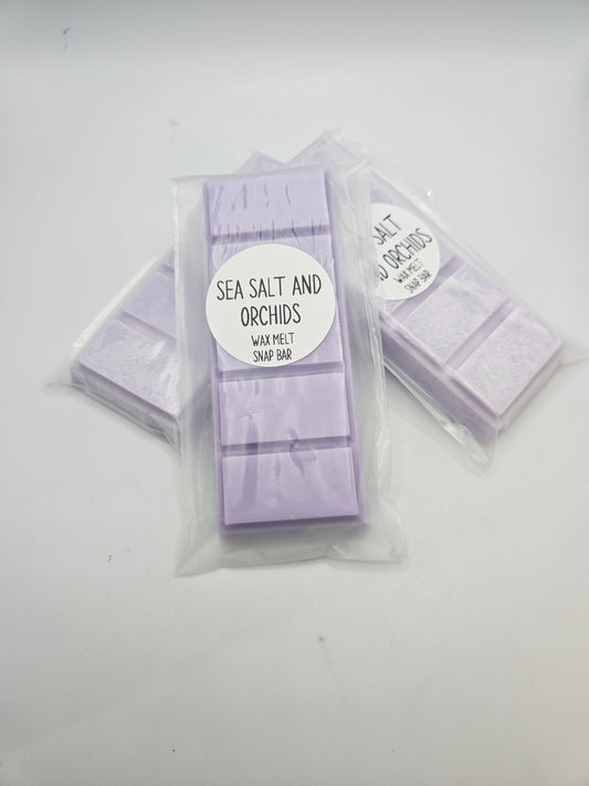 Sea salt and orchids wax melt snap bar