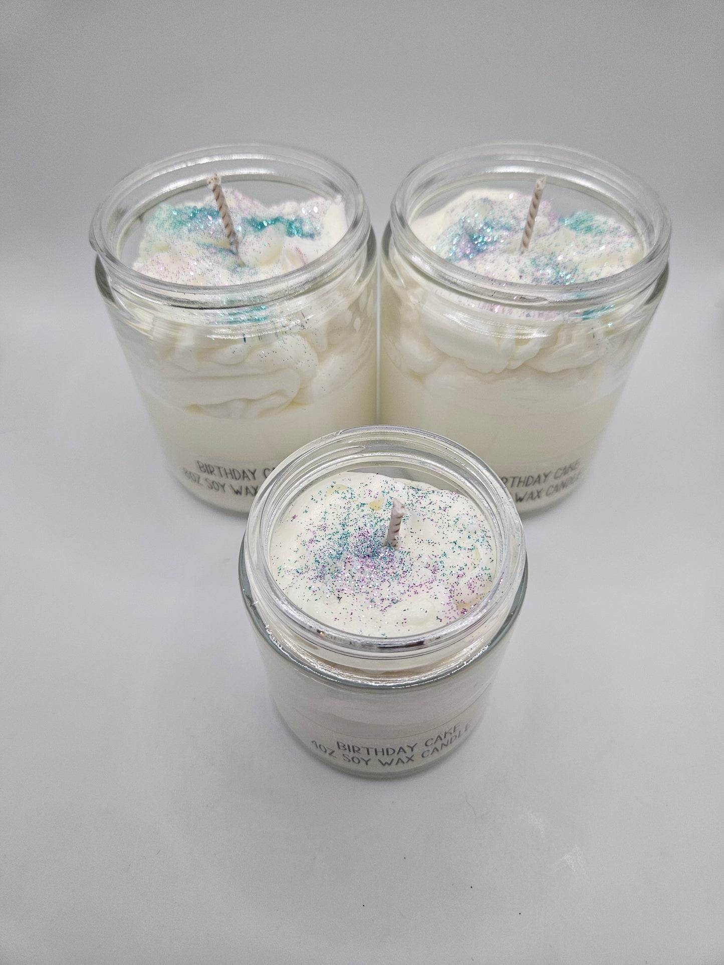 Birthday cake scented candle