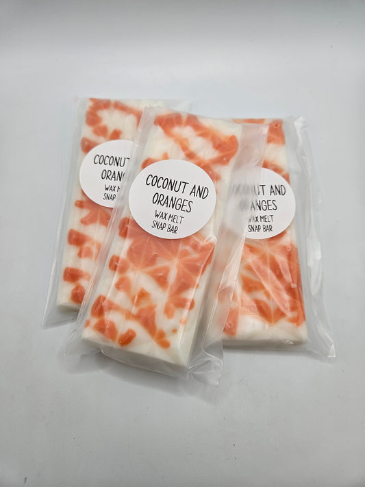 Coconut and Oranges wax melt bar