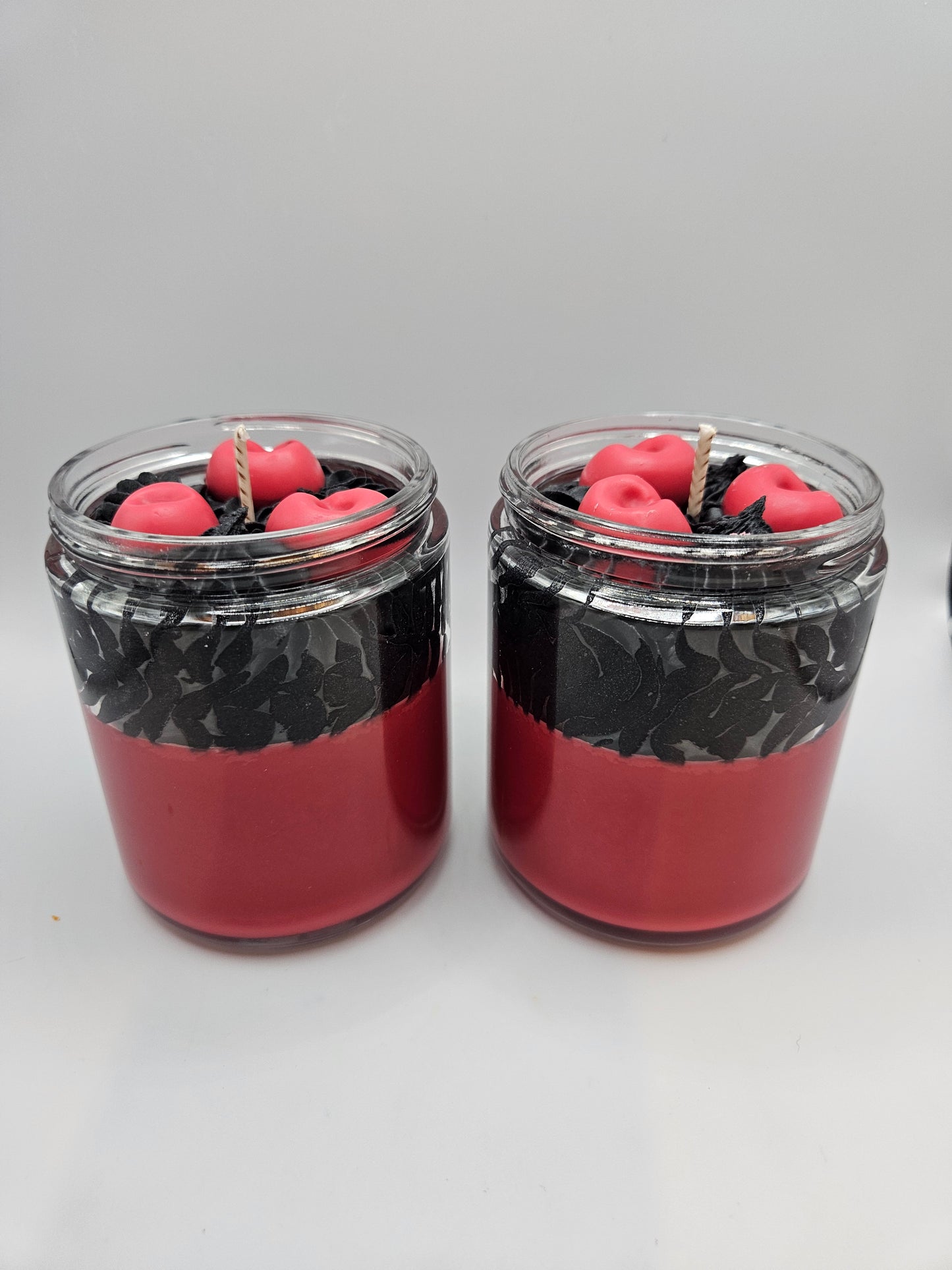 Black Cherry scented soy wax candle