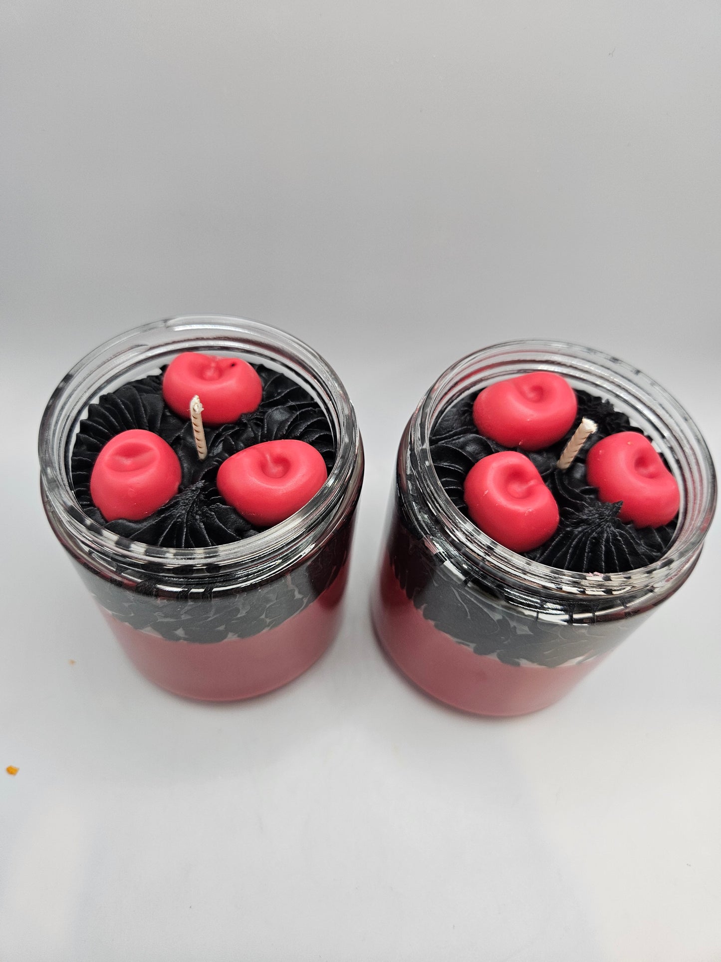 Black Cherry scented soy wax candle