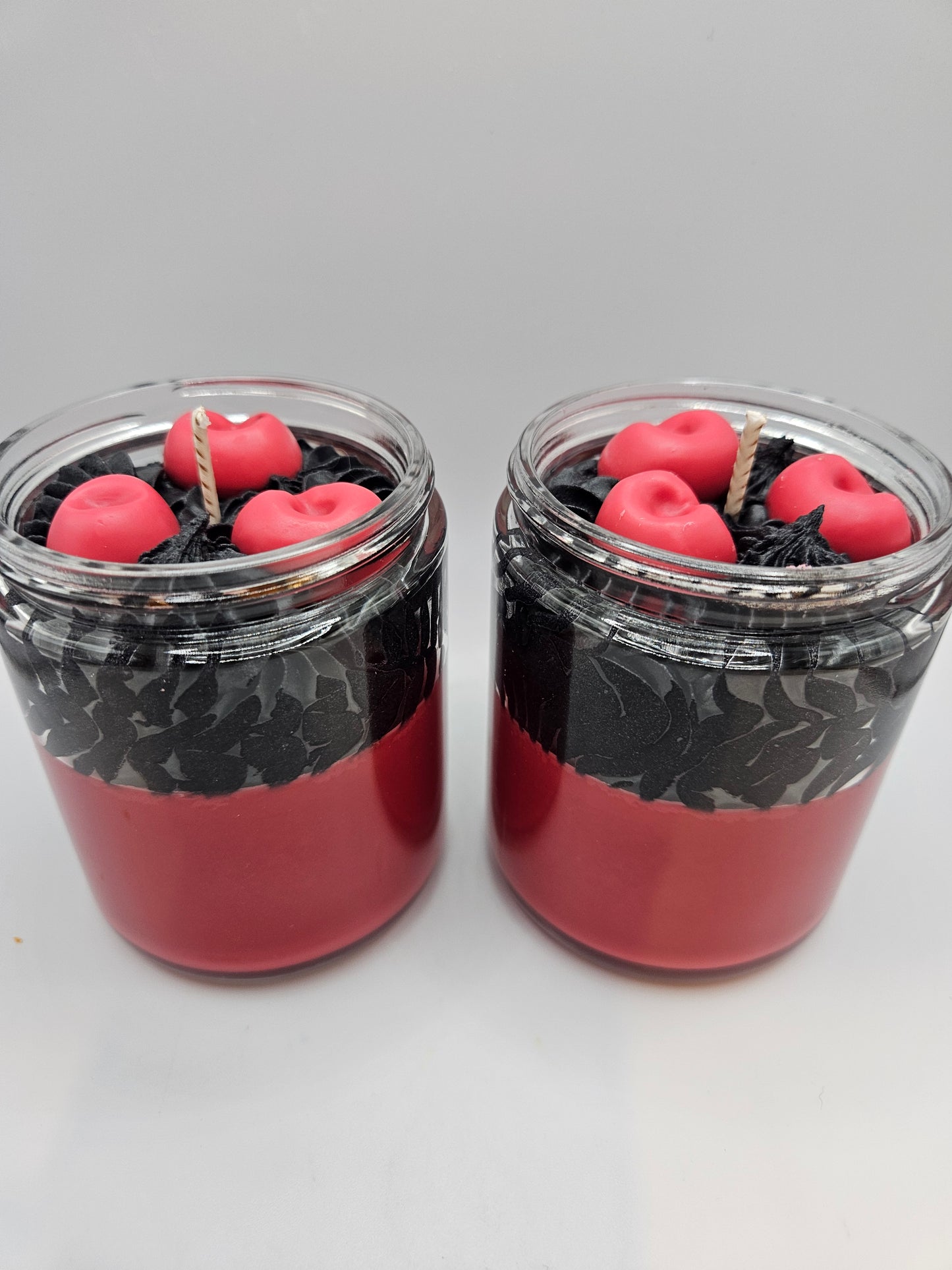Black Cherry scented soy wax candle