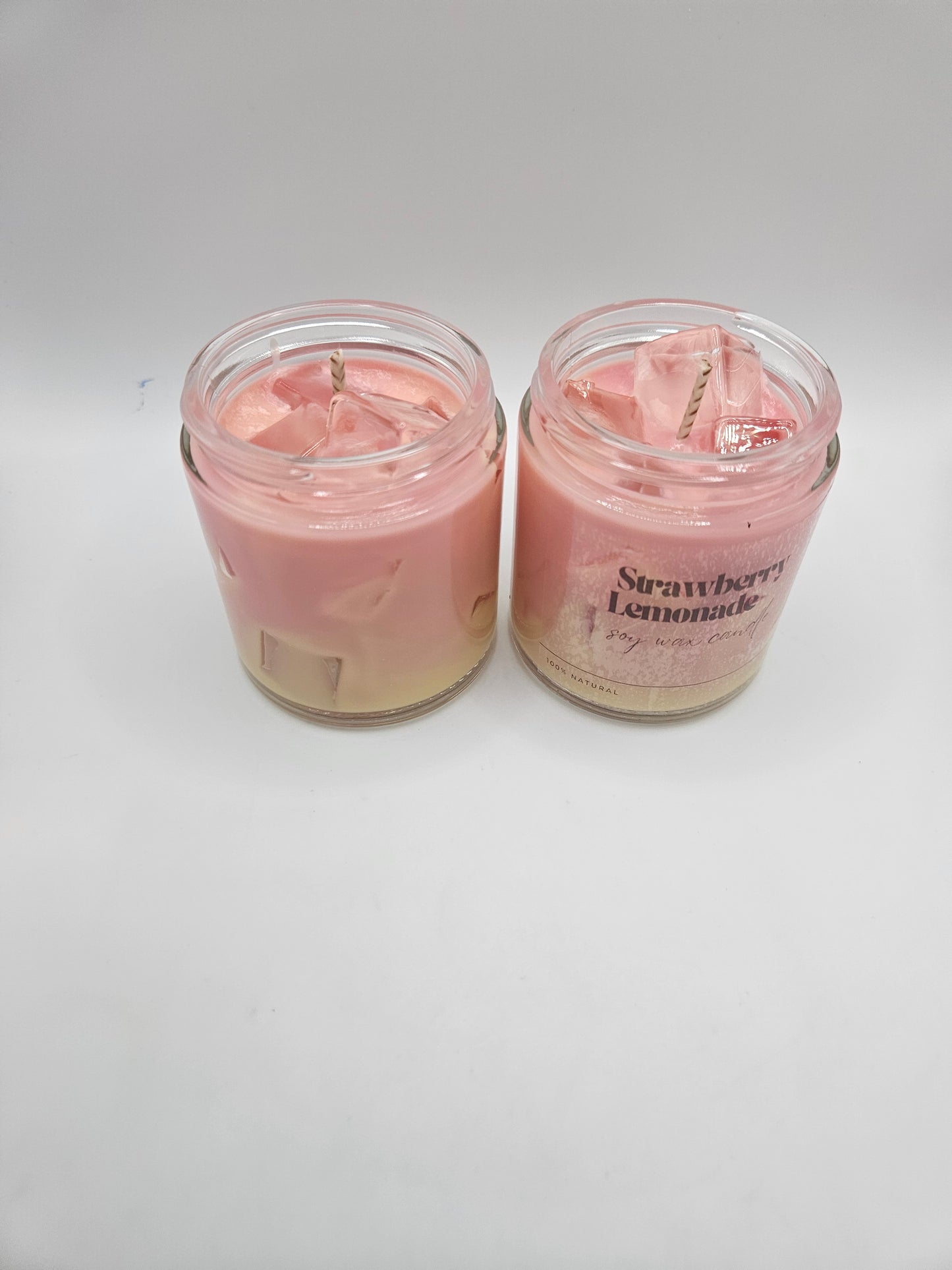 Strawberry Lemonade Iced Soy wax candle