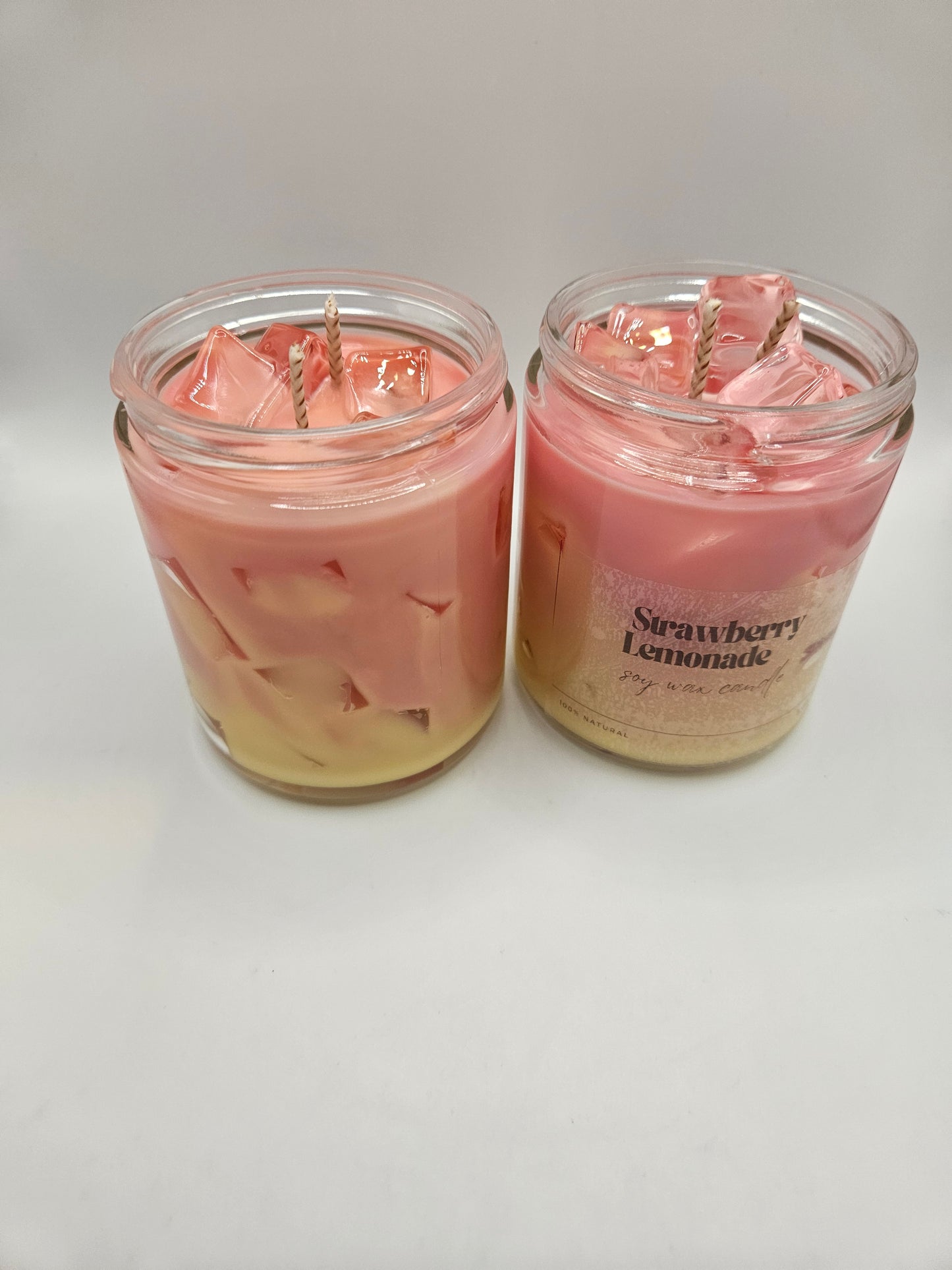 Strawberry Lemonade Iced Soy wax candle