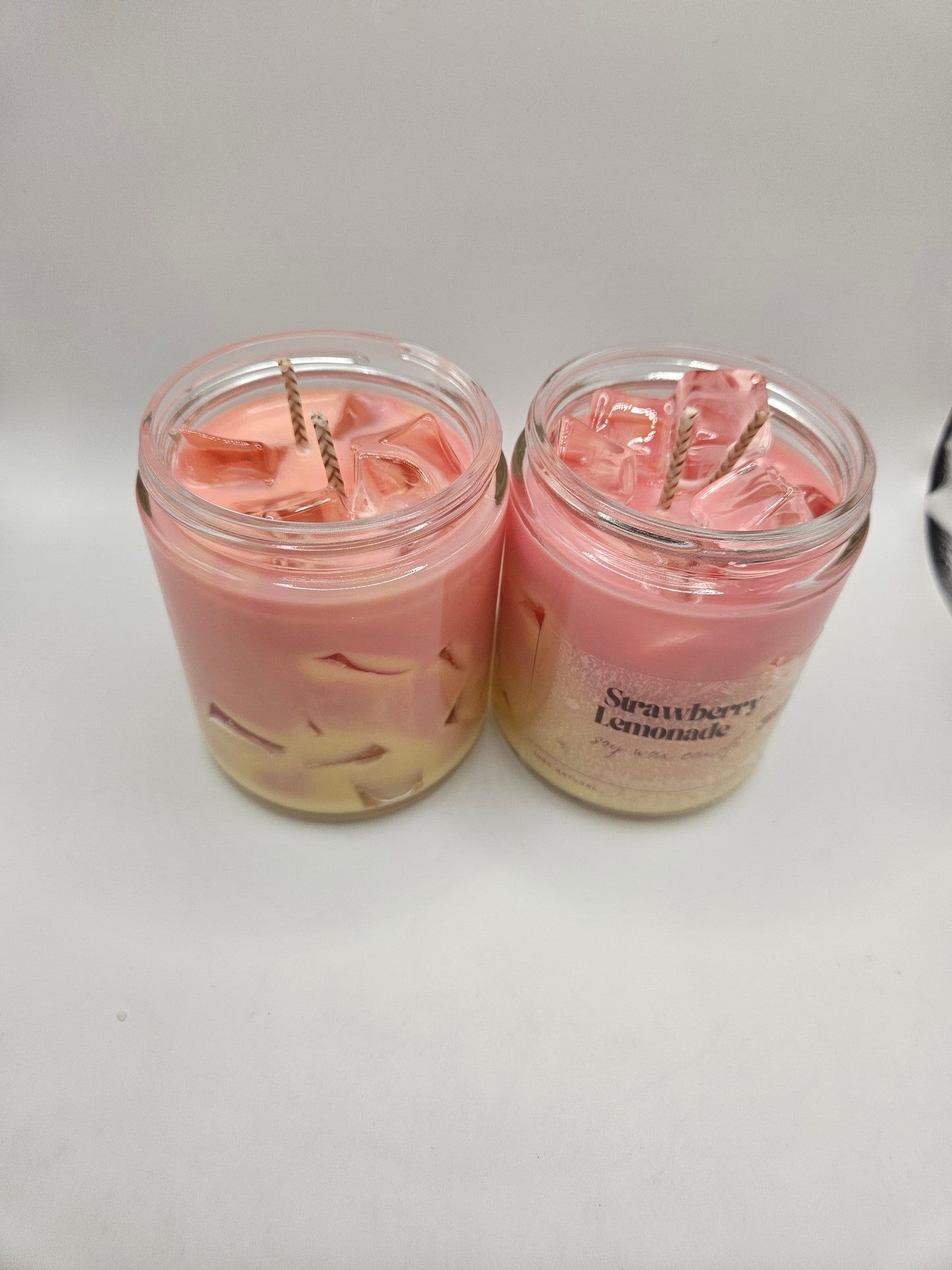 Strawberry Lemonade Iced Soy wax candle