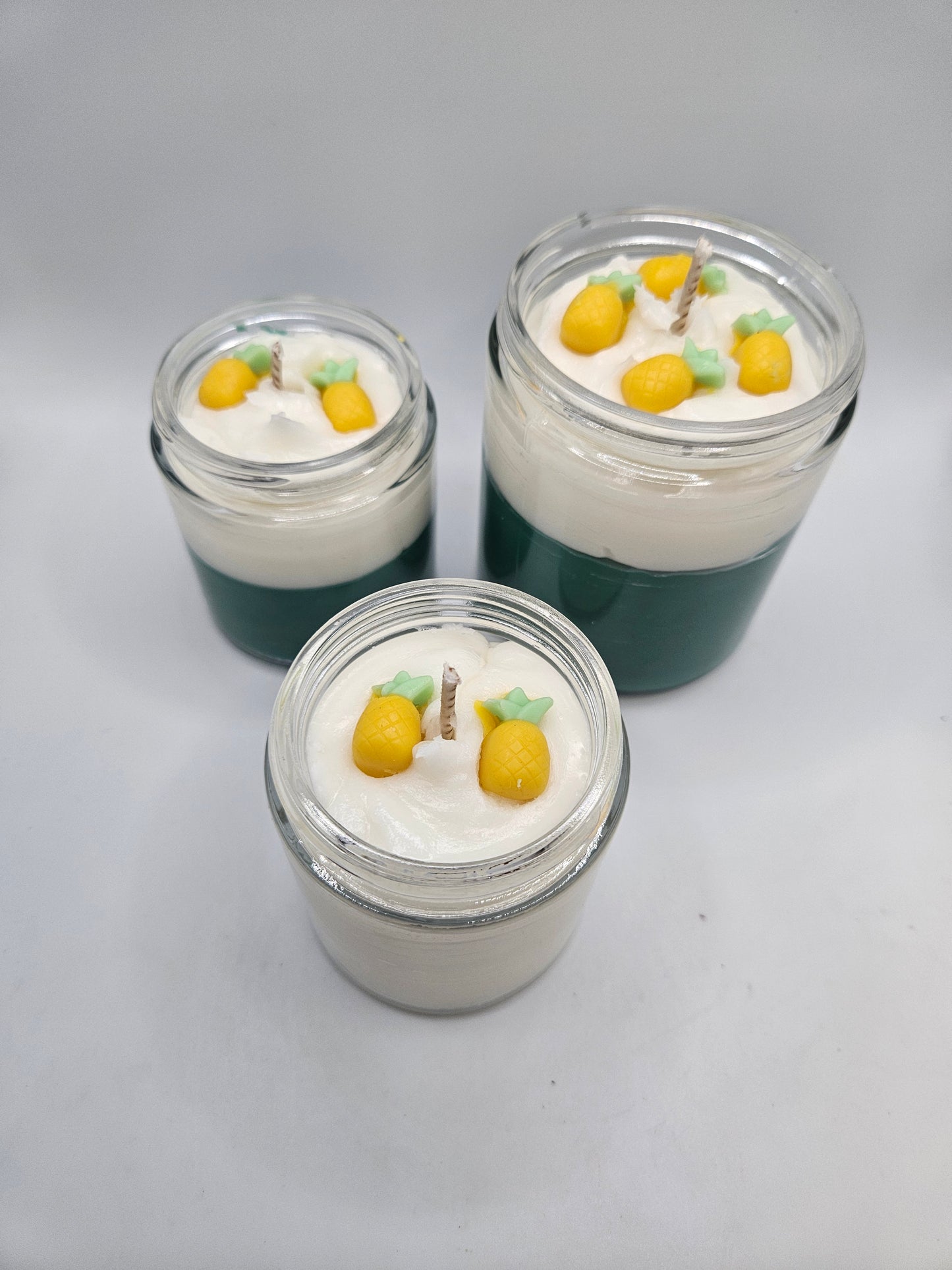 Coconut water and pineapple scented candle
