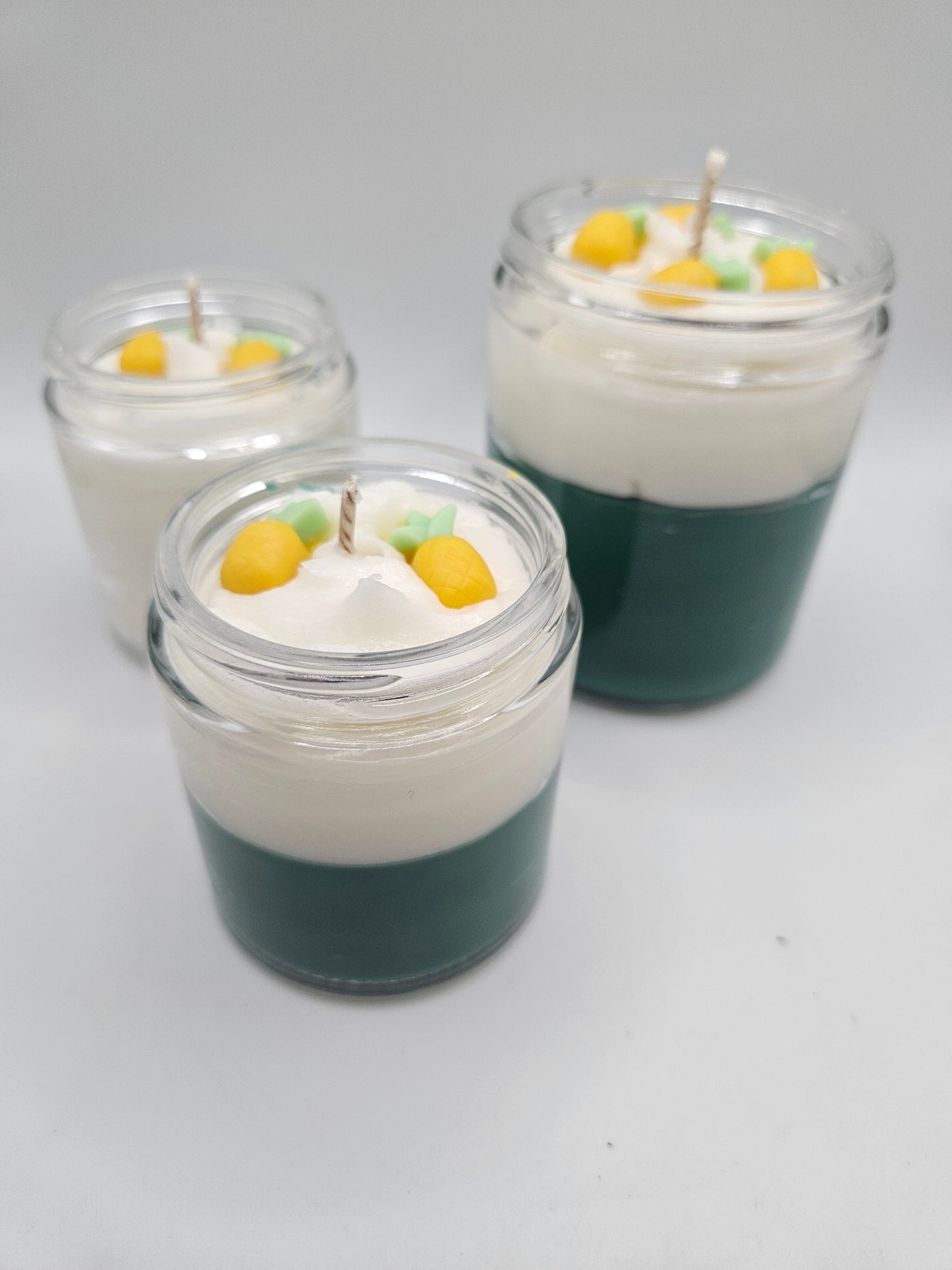 Coconut water and pineapple scented candle