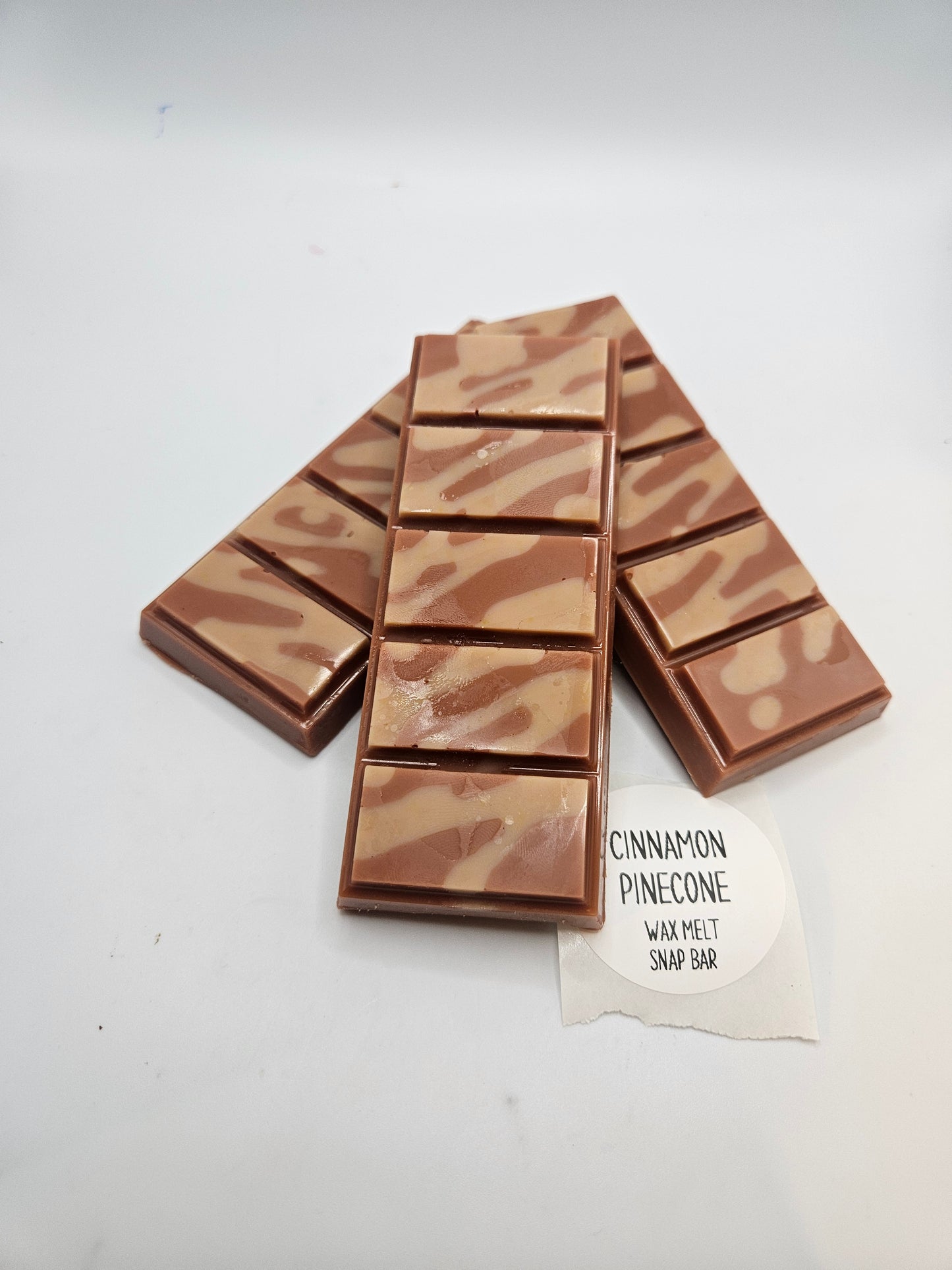 Cinnamon pinecone scented wax melt snap bar