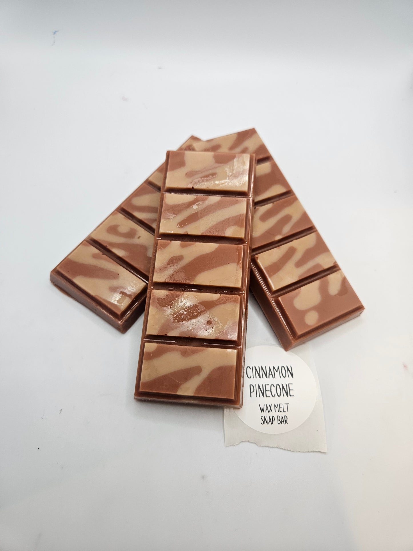 Cinnamon pinecone scented wax melt snap bar