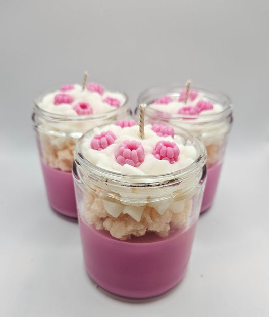 Raspberry Shortcake Crumble Soy wax candle