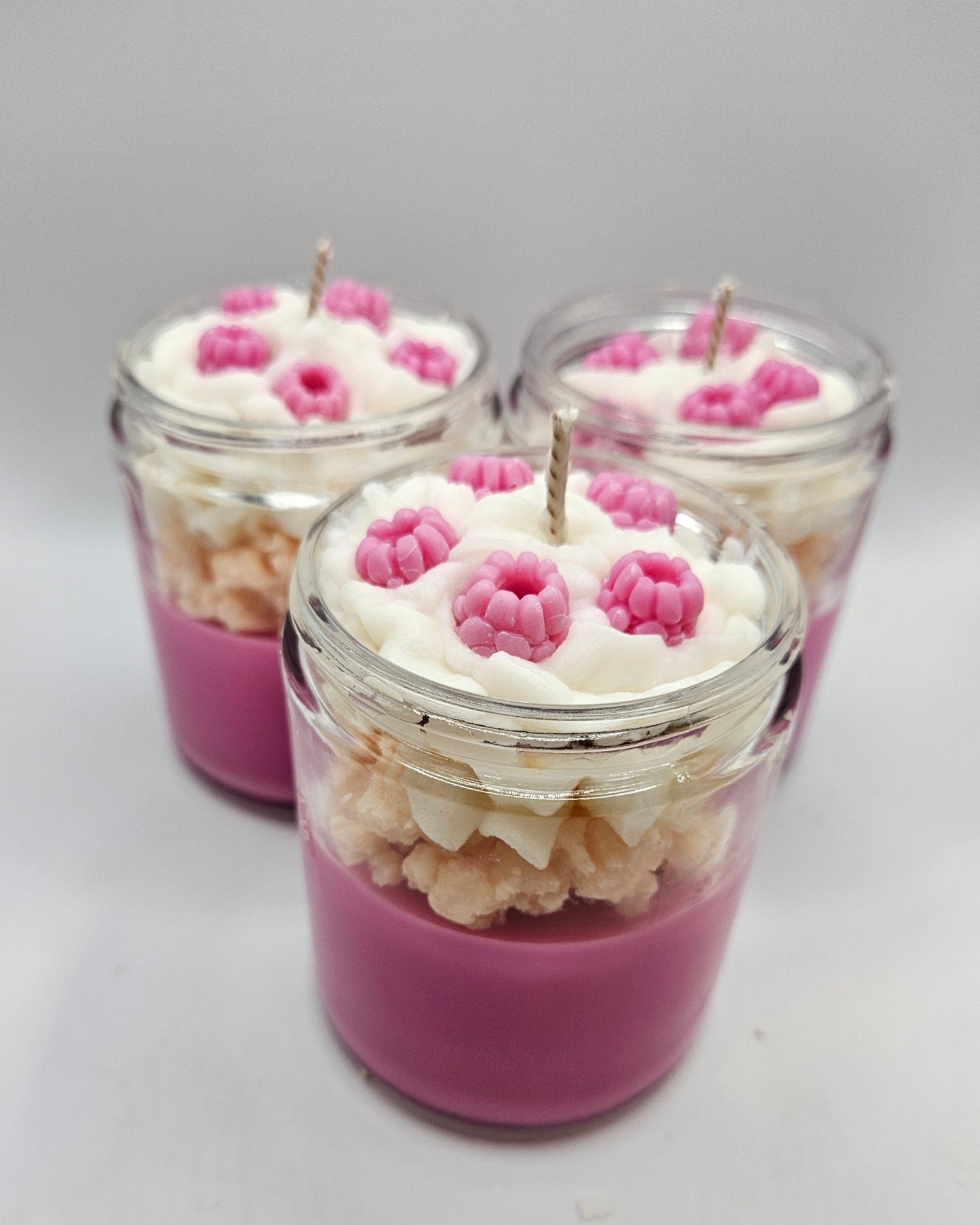 Raspberry Shortcake Crumble Soy wax candle