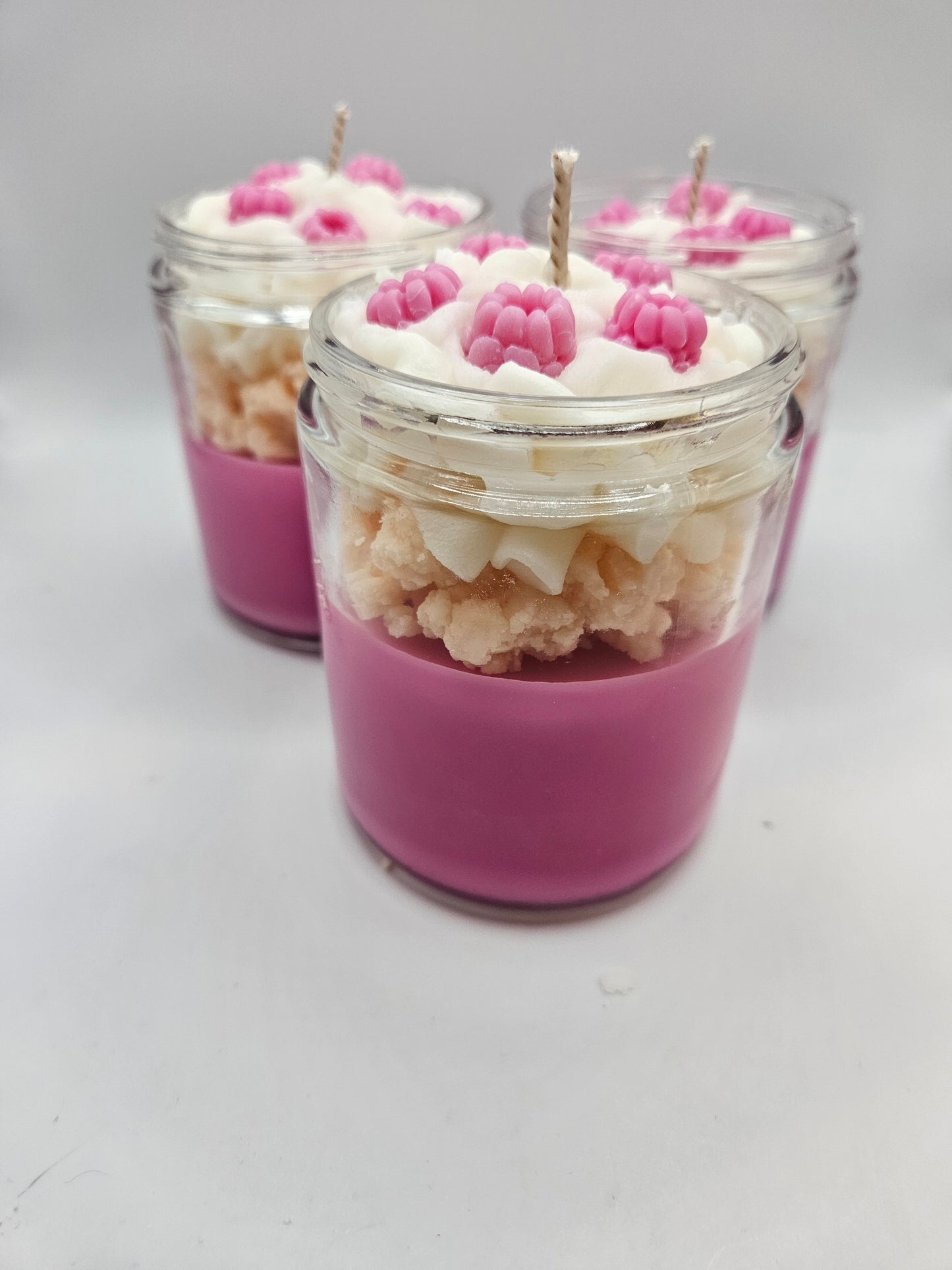 Raspberry Shortcake Crumble Soy wax candle